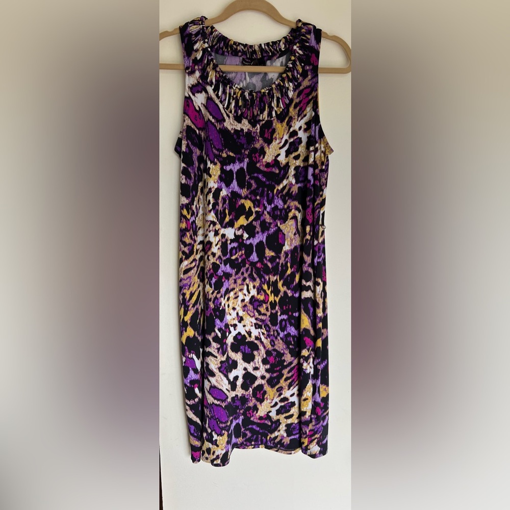Dana Buchman Multicolor Patterned Dress